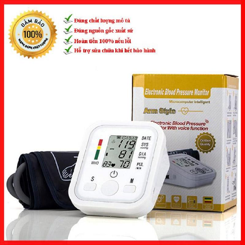 Máy Đo Huyết Áp Nhịp Tim Điện Tử Arm Style tự động chuẩn xác 100%- Công Nghệ Tự Động Thông Minh