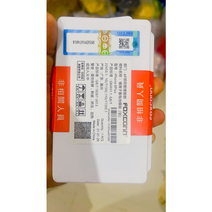 Pin dành iphone Foxconn,cho iphone 5,5s,6,6s,6plus,6splus,7,7plus,8,8plus,táo x,XS Max