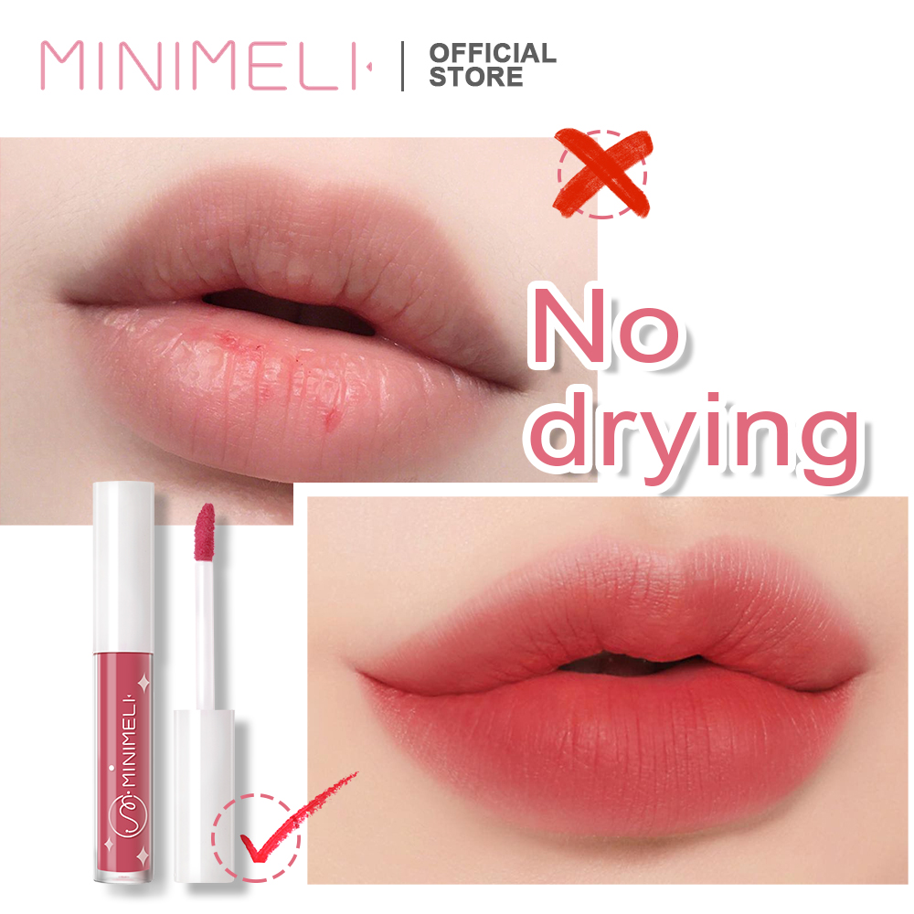 MINIMELI Matte lipstick, Long-lasting Liquid lipstick Makeup Cosmetic - INTL