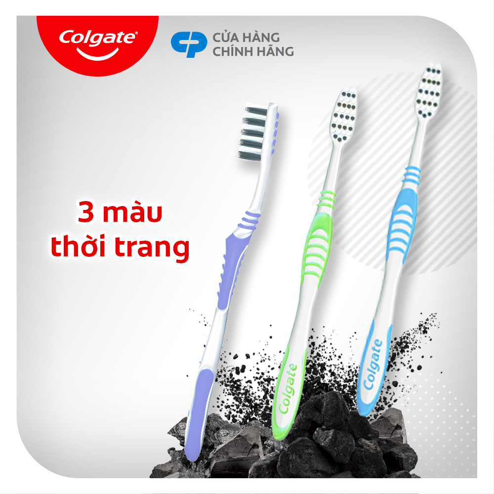 [Chỉ 20H 6.7 - 2H 7.7_X2 Voucher giảm 24%] Bàn chải Colgate Slimsoft lông chải mềm mảnh xen sợi phủ than hoạt tính