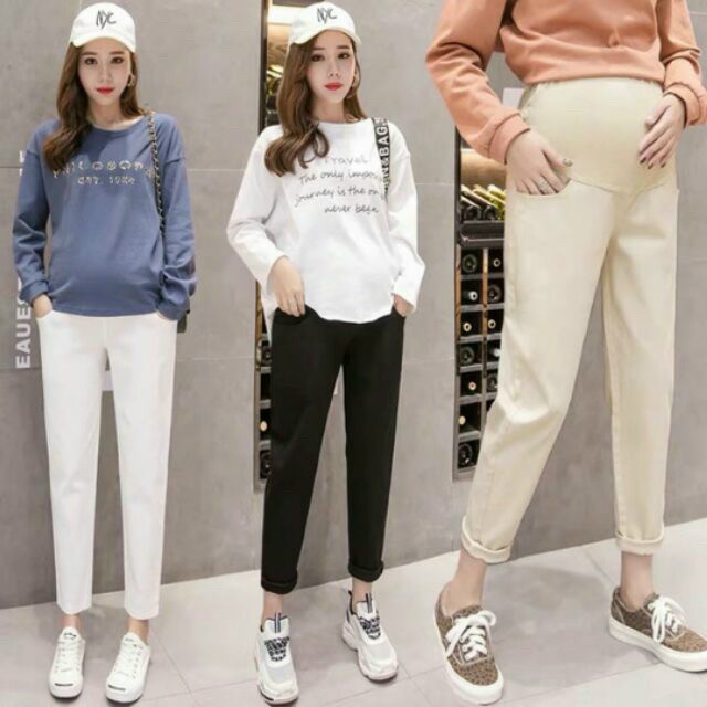 QUẦN BẦU BAGGY BẦU CHẤT KAKI SIÊU TRẺ TRUNG