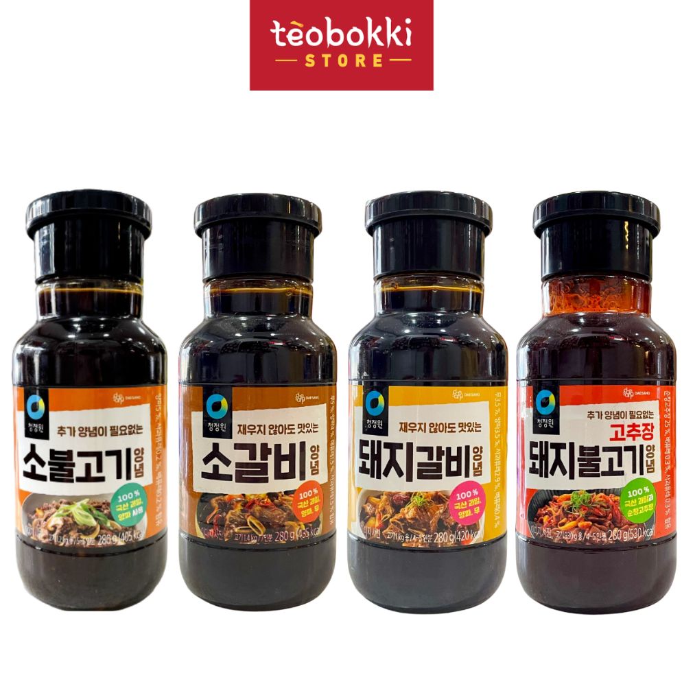 Sốt ướp thịt , sốt BBQ Chungjungone 280g, 500g