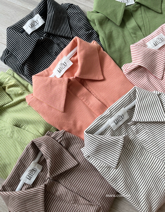 MIỀU_ÁO CROPTOP POLO SỌC