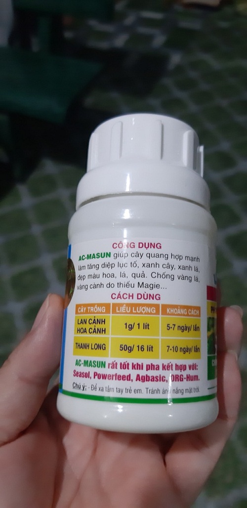 Phân Bón AC MASUN – Chống Vàng Lá