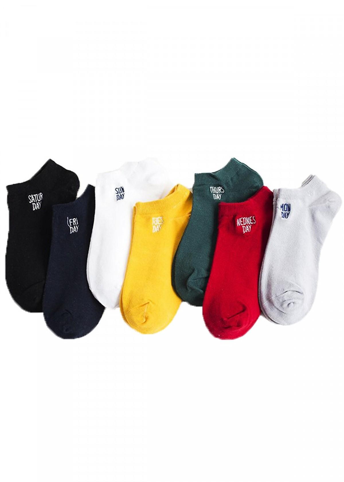 Set tất 7 ngày ngắn cổ kèm túi