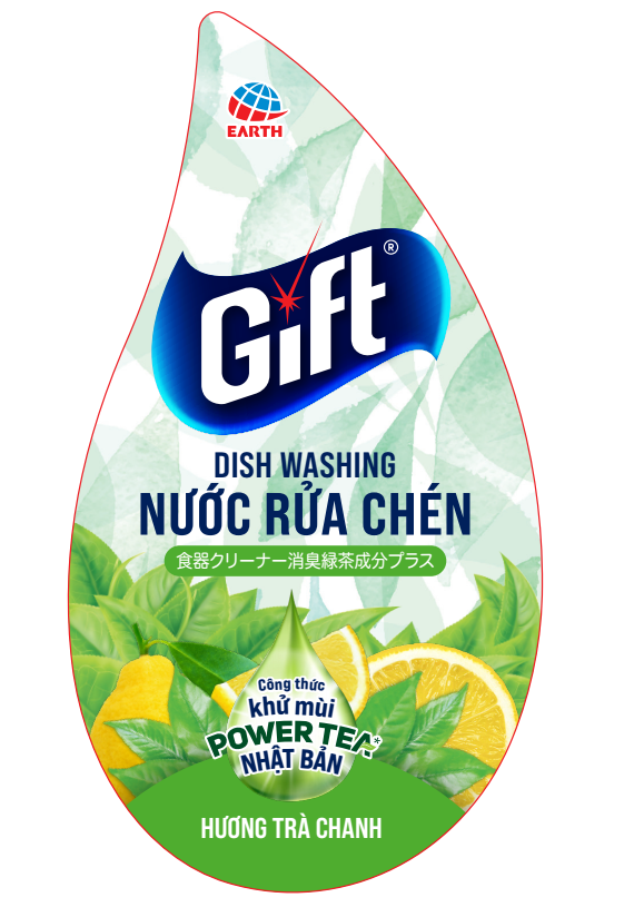 Nước rửa chén Gift Hương Trà Chanh