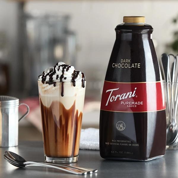 Torani Puremade Sốt Socola Đen Dark Chocolate Flavored Sauce Mỹ
