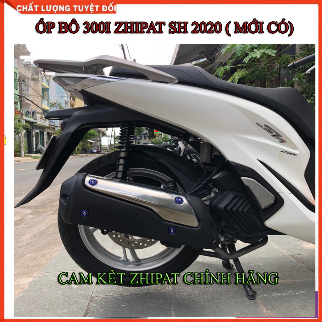 Ốp pô SH 300i Inox chính hãng ZHI.PAT cao cấp cho xe SH 2020 SH300i