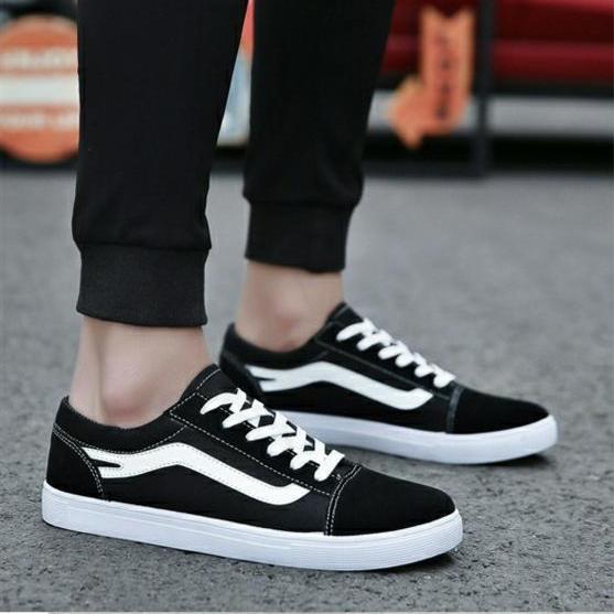 ░S░I░Ê░U░ ░R░Ẻ░ 🔝 GIẦY SNEAKER VẢI DA LỘN G5 ( ĐEN - TRẮNG )  - HOT TREND Giày thể thao/Giày nam phong cách Korea, dễ kết hợp, mẫu mới nhất ( NEW ARRIVAL ) - LEADER MAN ▄▀▄▀▄▀