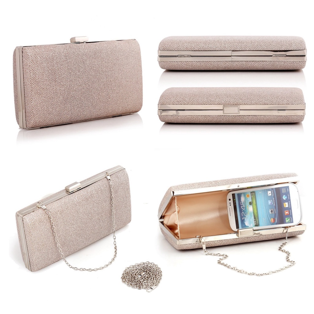Túi Clutch Đi Tiệc Lấp Lánh Chất Đẹp - 100style