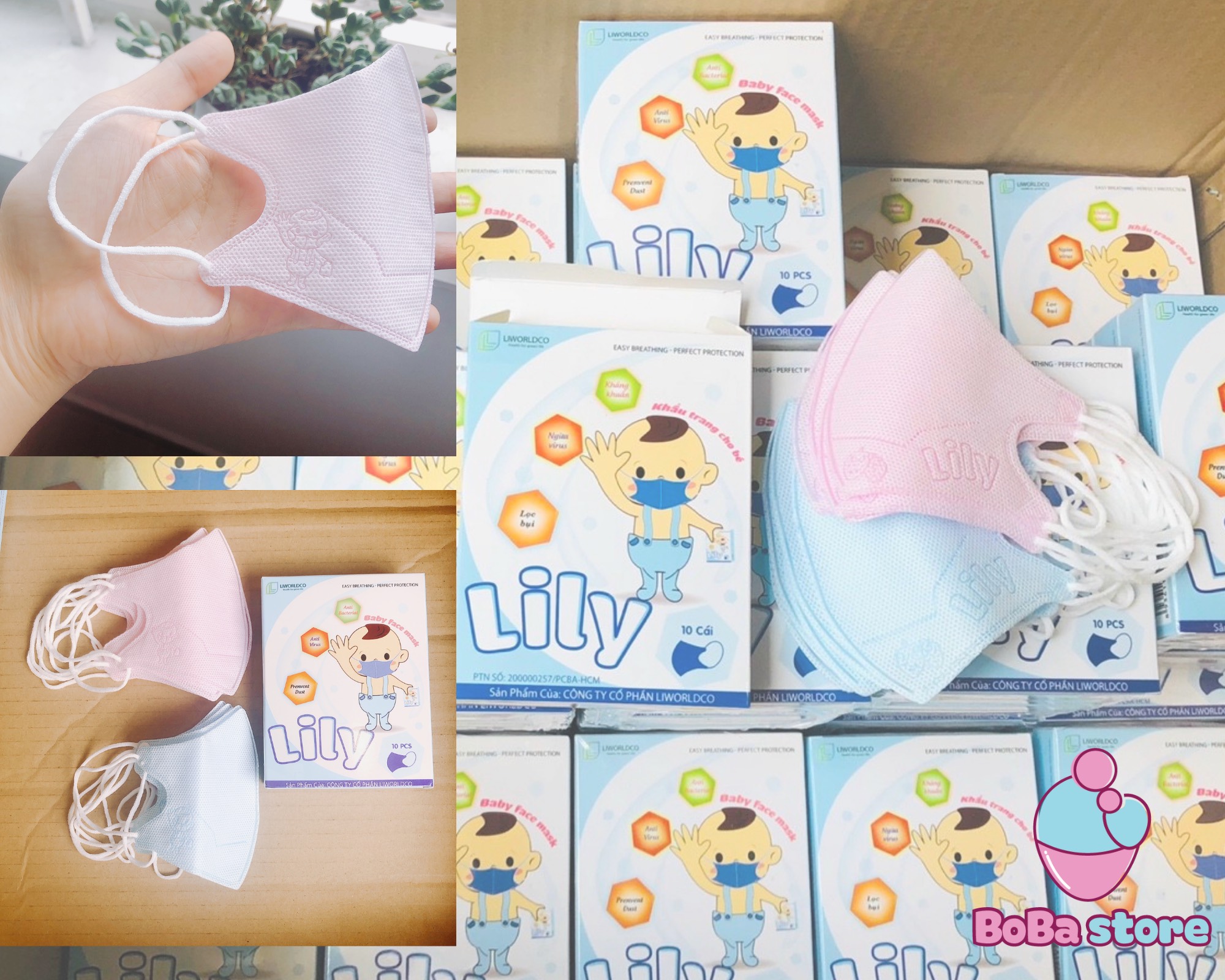 [HCM]Khẩu trang cho bé LiLy
