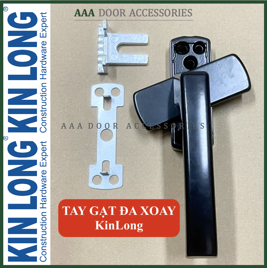 Tay gạt chốt cài cửa sổ mở quay - Tay đa điểm nắp xoay cửa sổ xingfa