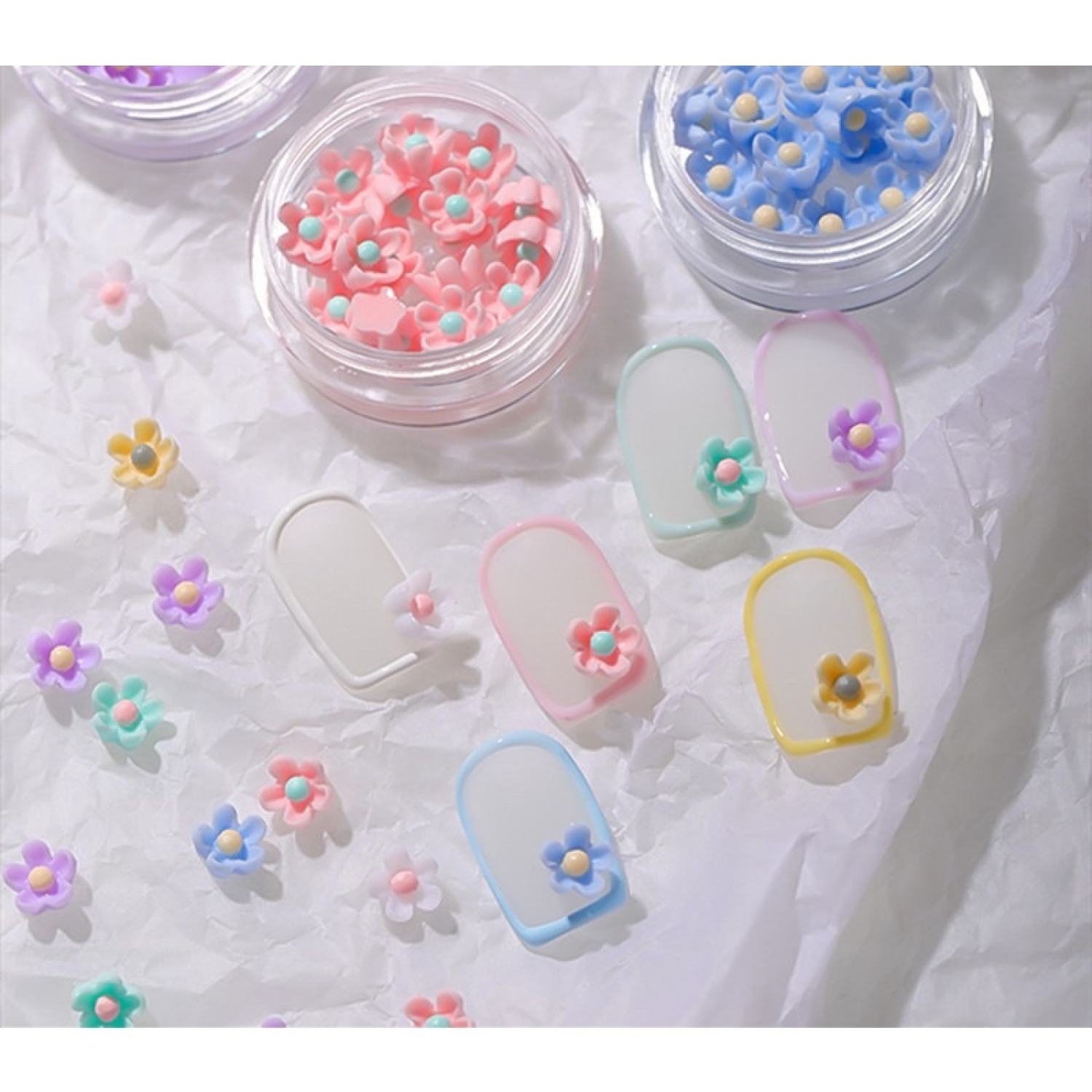 Charm hoa nhí gắn móng tay, chảrm nail