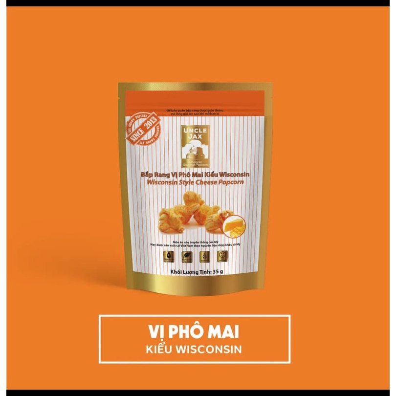 Bắp Rang Bơ Uncle Jax Đủ Các Vị