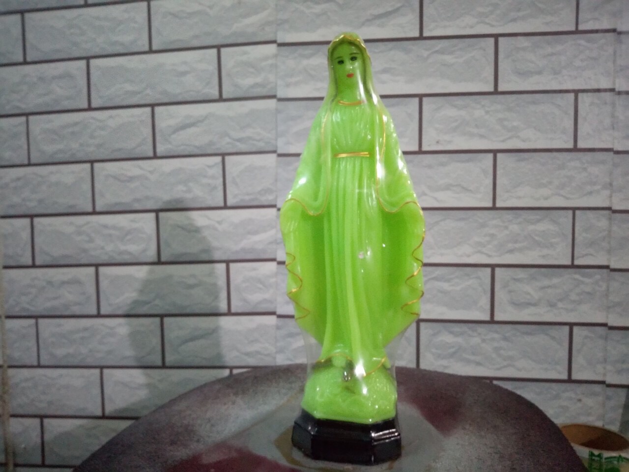 [HCM]6B.Tượng Đúc mẹ Ban ơn dạ quang 13cm