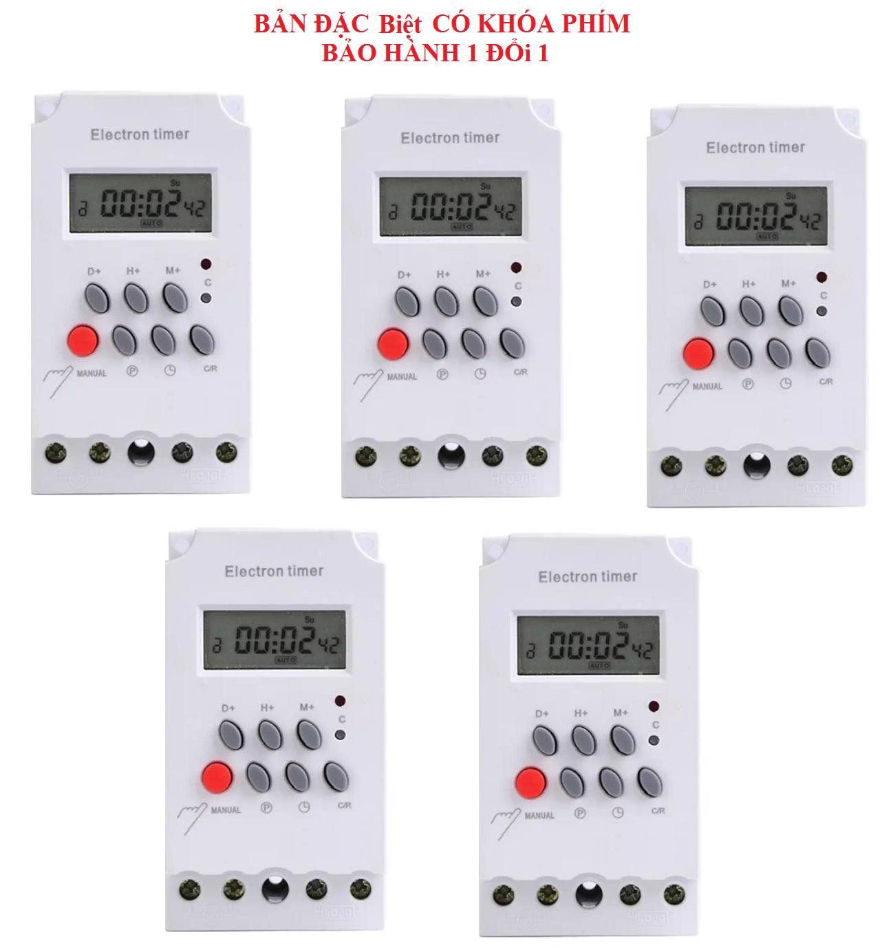 Combo 5 công tắc hẹn giờ tắt mở thiết bị điện tự động KG316T-II (25A/220V) - Tự động tắt mở thiết bị theo thời gian cài đặt sẵn