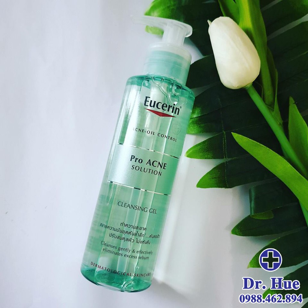 Sữa Rửa Mặt Eucerin Cho Da Dầu Mụn - Eucerin Pro ACNE Solution Cleansing 200ml