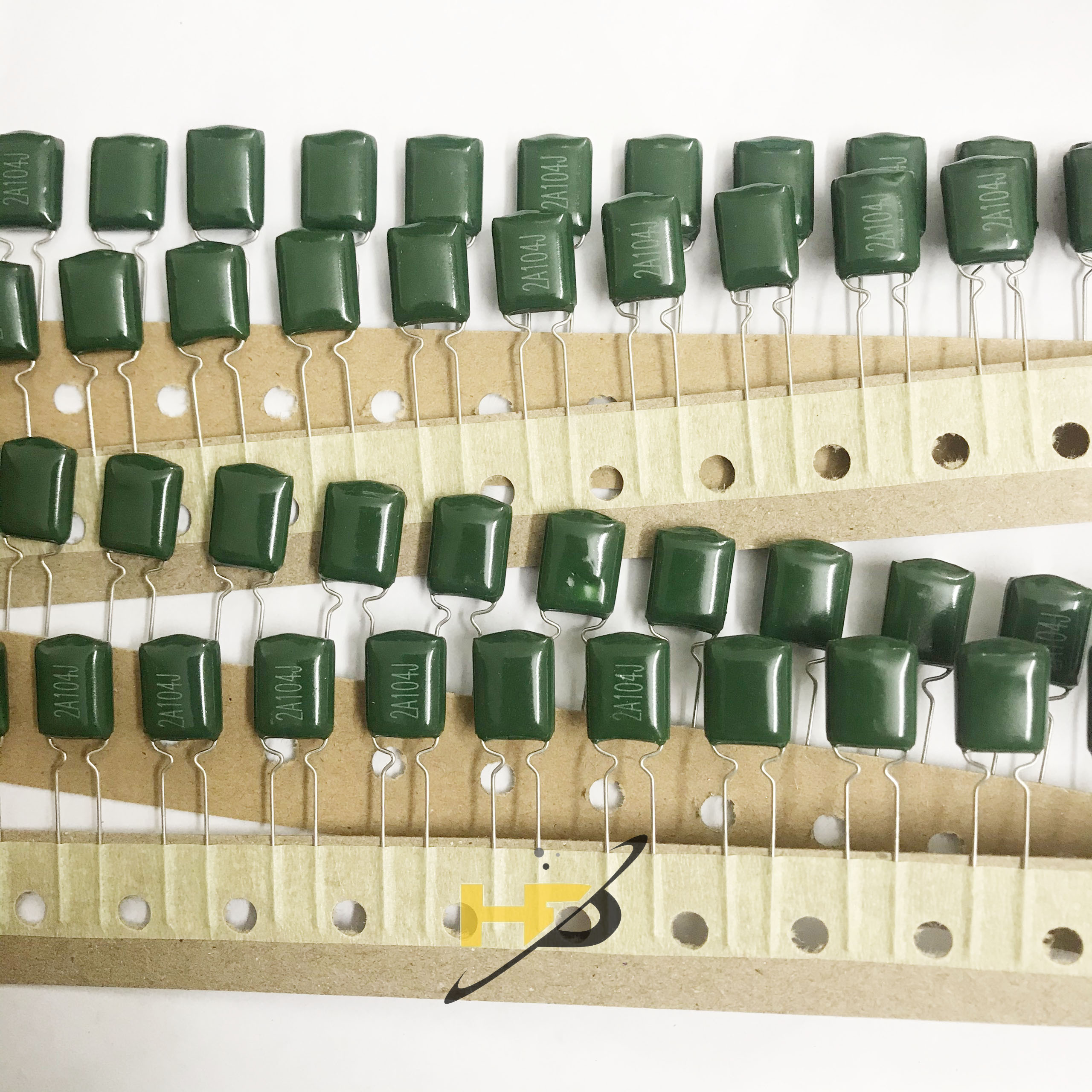 Tụ mica xanh 2a104j 104 100v dip mới