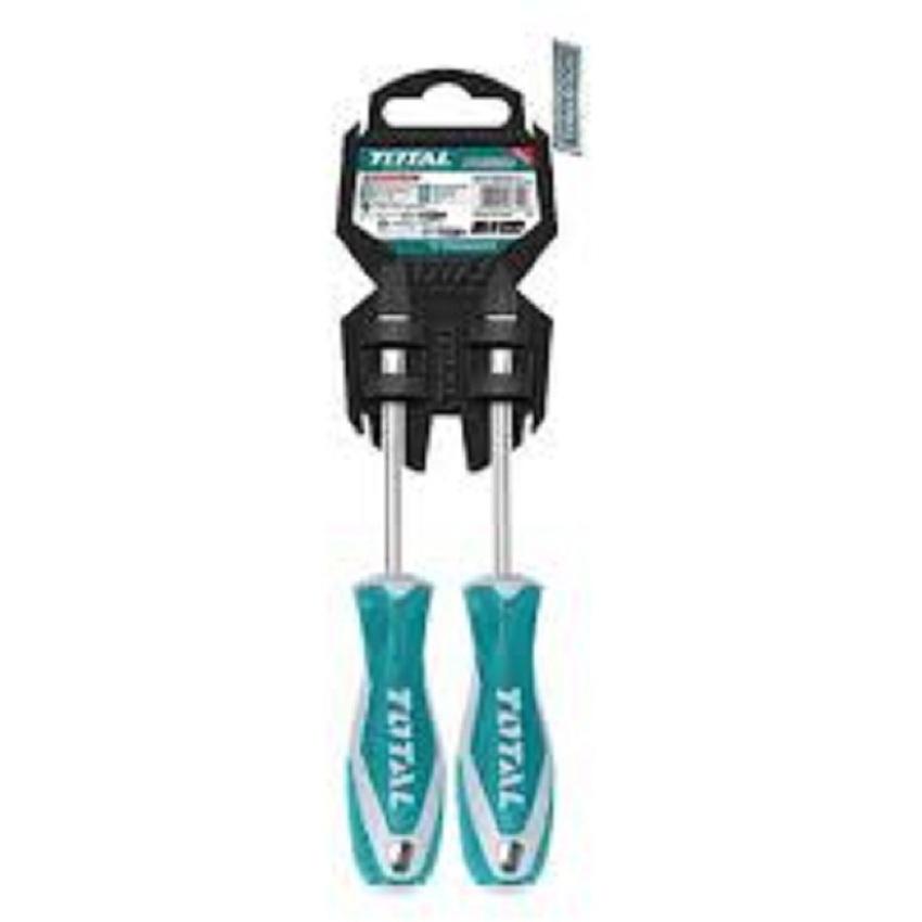 Total - THT250201  Bộ 2 cây tô vít dẹp và bake