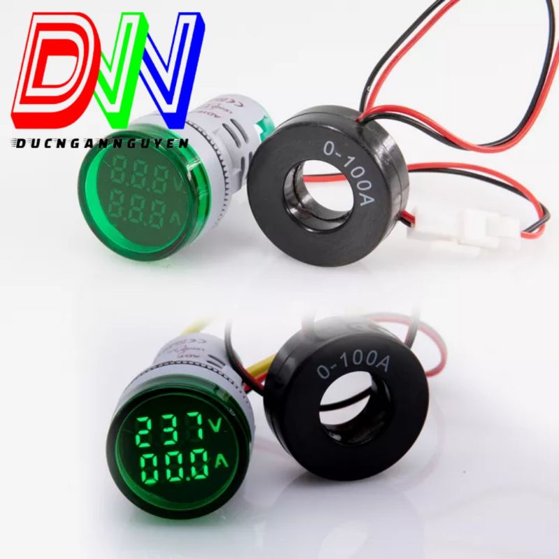Đồng hồ Led đo Volt và Ampe AC 500V 100A