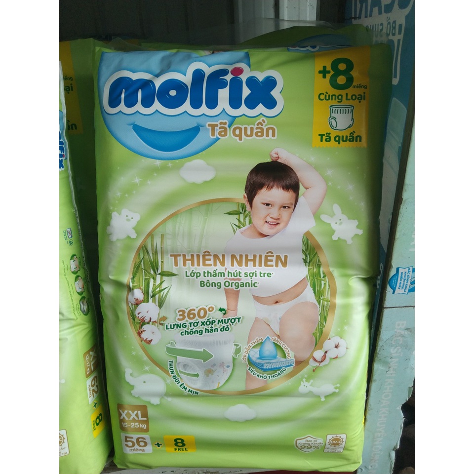 (Tặng 8 miếng)Tã quần Mofix size M76, L68, XL62, XXL56