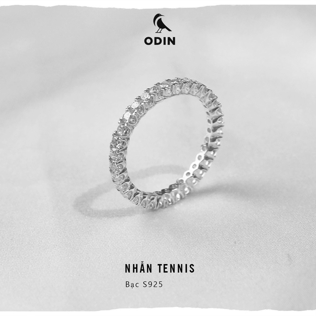 Nhẫn tennis odin - bạc s925 đính đá cz