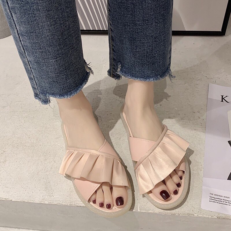 🍄🍄🍄[ SIÊU HÓT ] Dép bánh bèo nữ cao cấp sale ☘☘☘