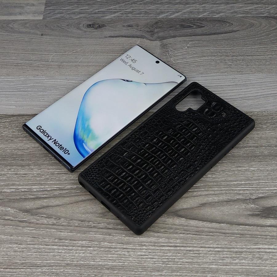 Ốp Lưng Samsung Galaxy Note 10 plus Da Cá Sấu Có Gù