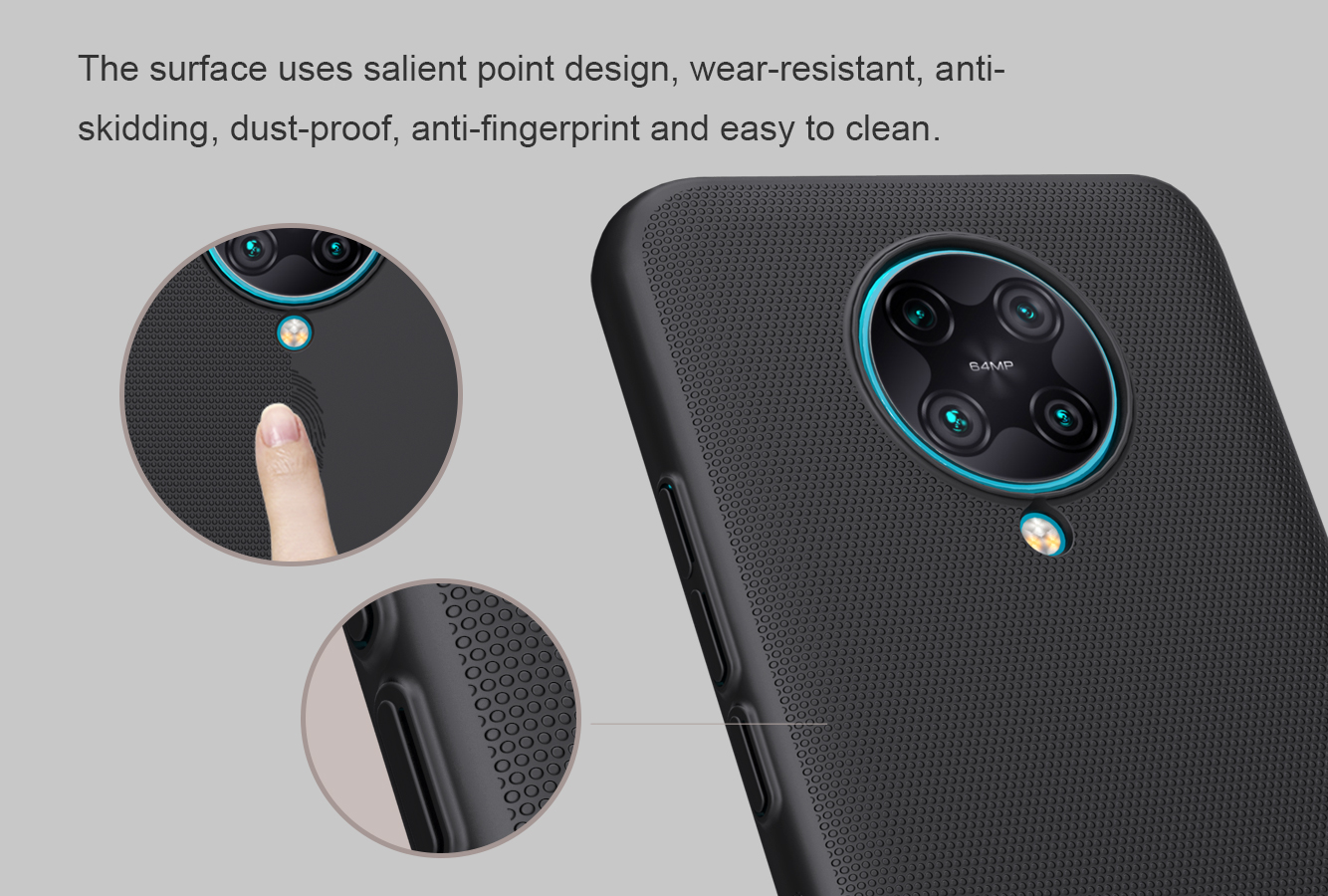 Ốp lưng nillkin sần xiaomi redmi k30 pro/redmi note 9 pro 5g/ poco f2 pro