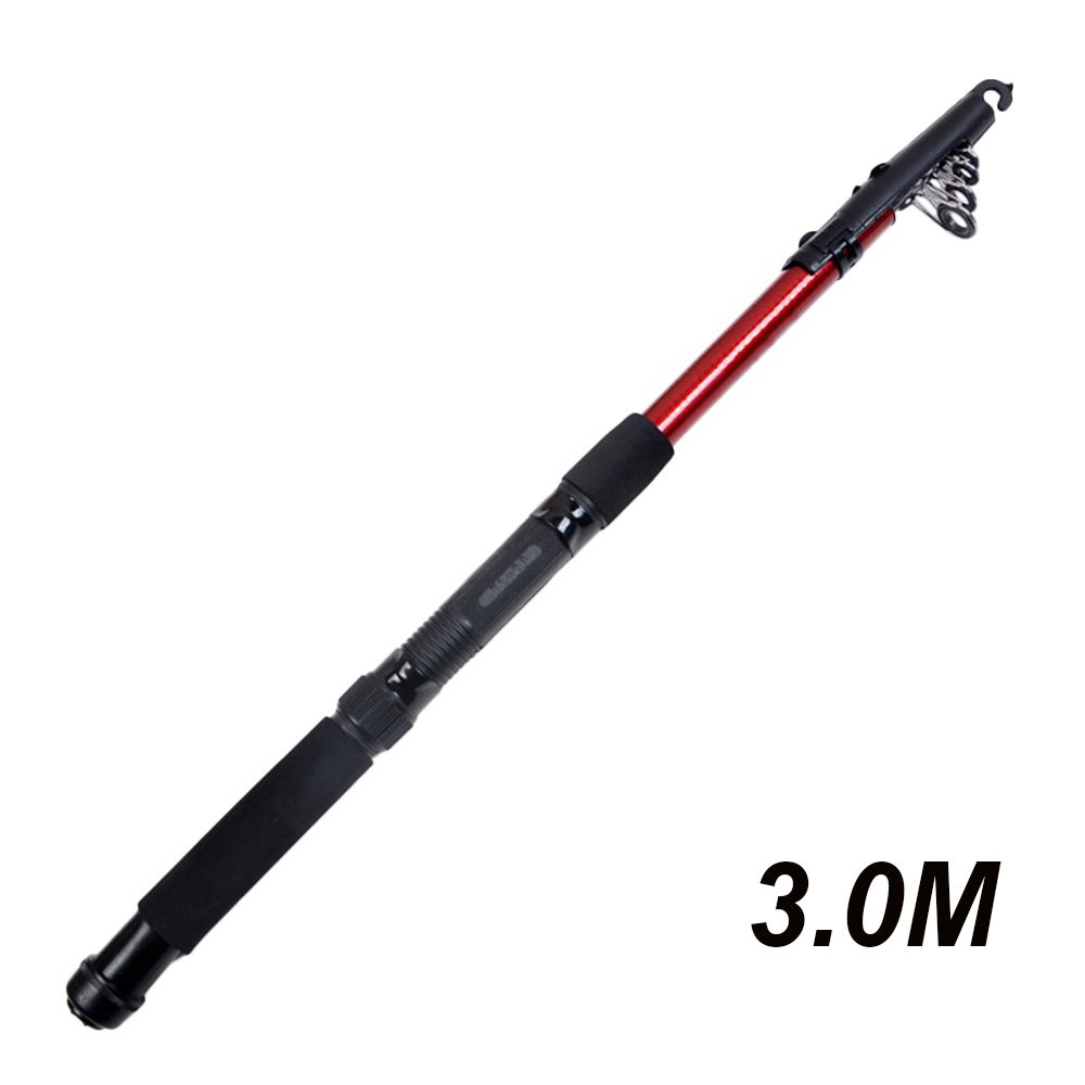 JUZHUFEI Chất lượng cao Cực biển Vật liệu carbon Mùa đông Cần câu cá bằng kính thiên văn Sợi thủy tinh Cực bút Có thể thu vào