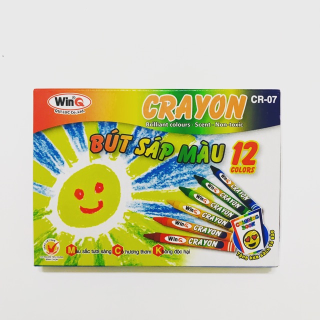 BÚT SÁP MÀU 12 CÂY