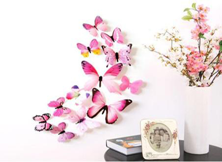 Con bướm trang trí 3D dán trên lều cực đẹp