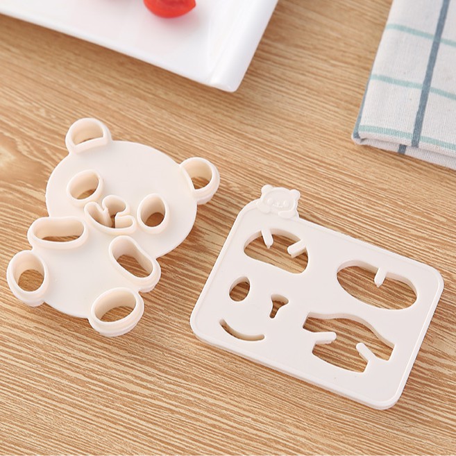 Khuôn Bento Ép Cơm Gấu Trúc Siêu Yêu