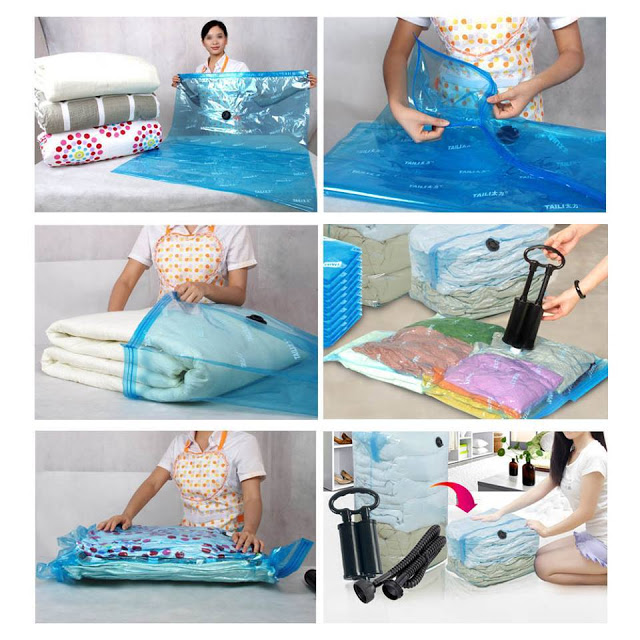 Vacuum bag with pump [08 bags]
