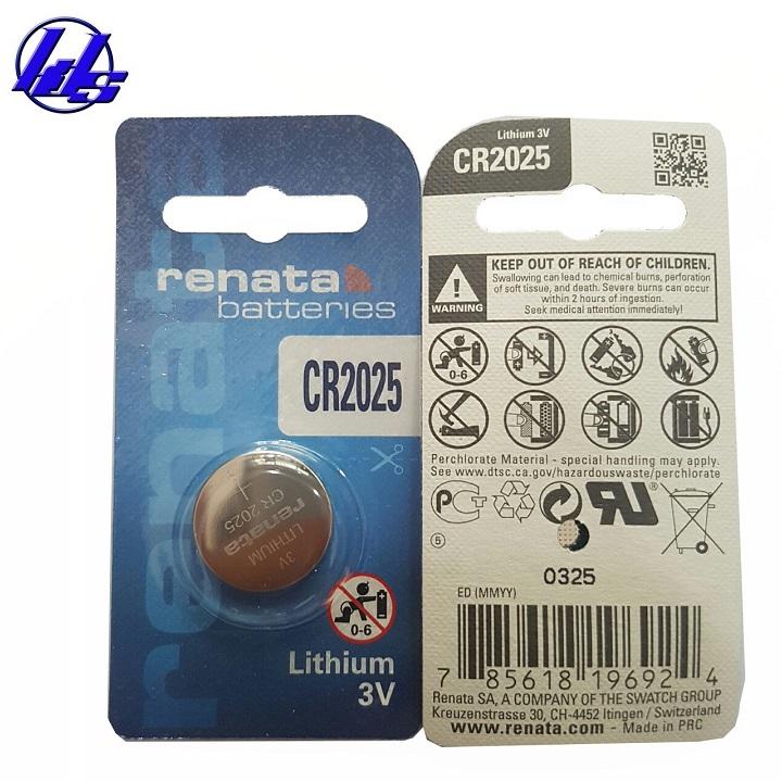 Pin CR2025 Renata lithium 3V - Vỉ 1 viên