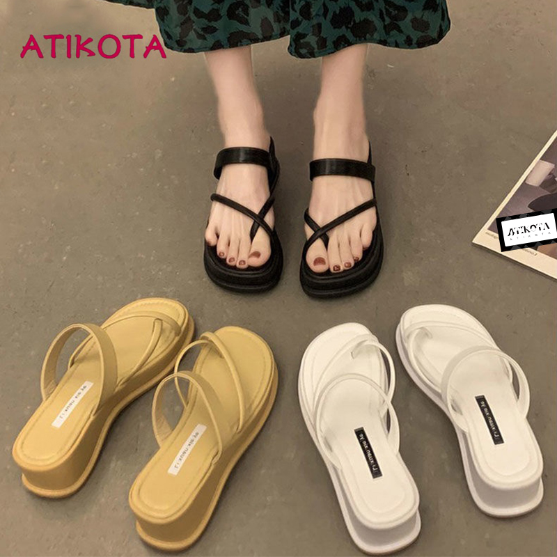 Atikota Wedges Sandals for Women Flip