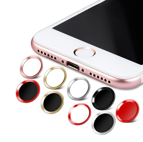 Nút Home _Đỏ viền Đỏ Cho I P h o n e 5/5S/6/6S/6Plus/6SPlus/7/7Plus (Touch Id Buttom)
