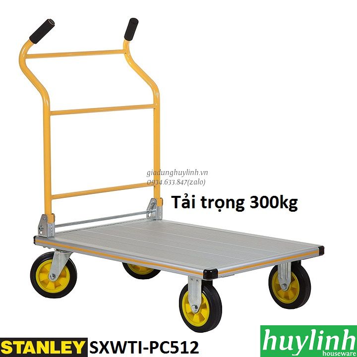[HCM][Trả góp 0%] Xe kéo đẩy hàng đa năng Stanley SXWTI-PC512 - Tải trọng 300kg