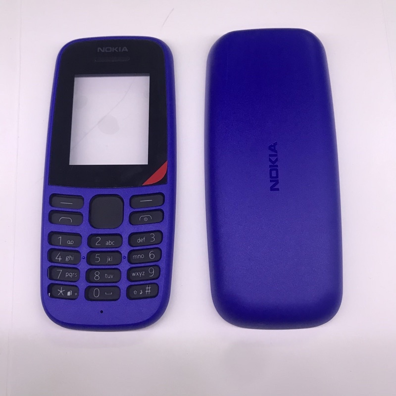 Vỏ nokia 105 năm 2019, vỏ đời mới nhất, có 2 màu xanh đen