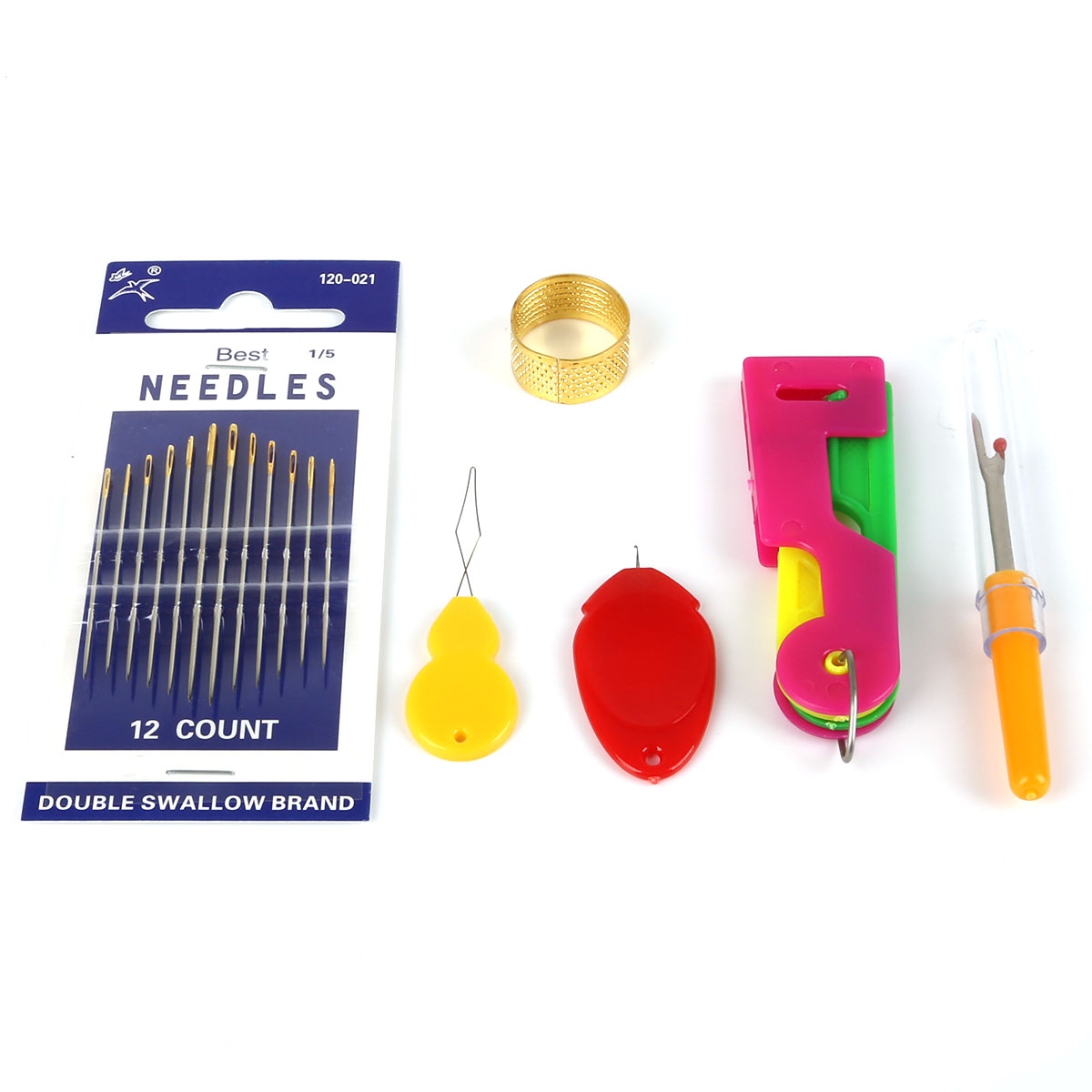[hot] Threading Does Not Hurt Your Hands Necessary Threader Set Needle Thread Remover Thimble Accessories