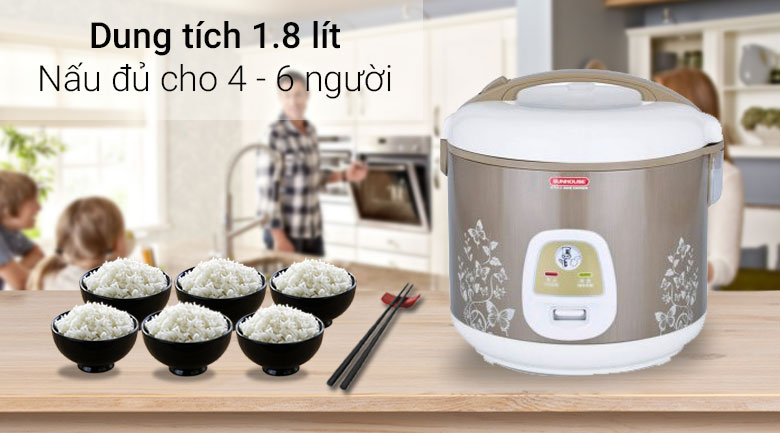 Nồi cơm điện Sunhouse 1.8 lít SHD 8616