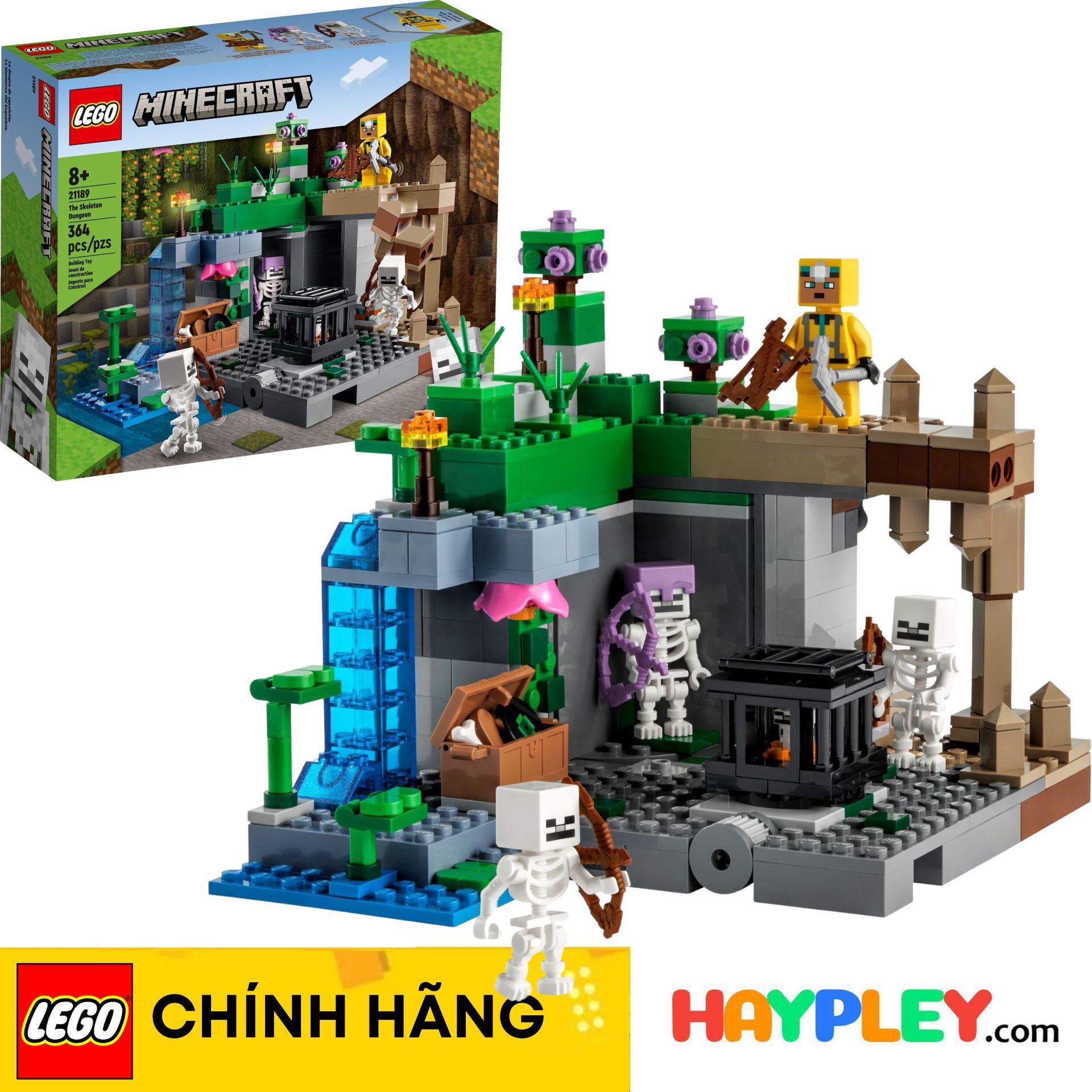 LEGO Minecraft 21189 Hầm ngục Ma xương