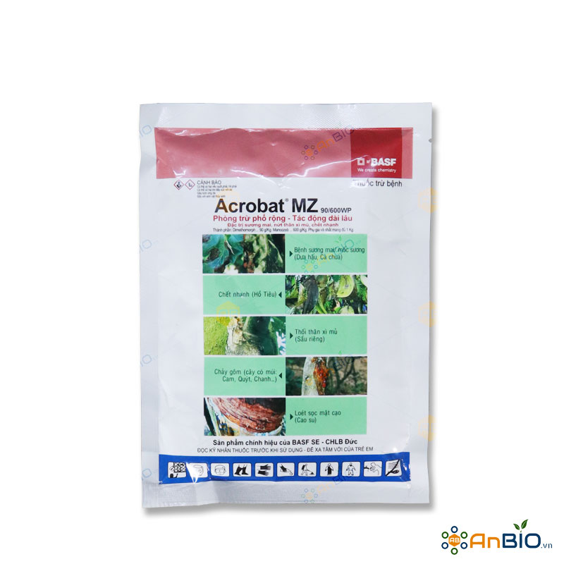 Trừ nấm bệnh acrobat mz 90/600wp gói 100g
