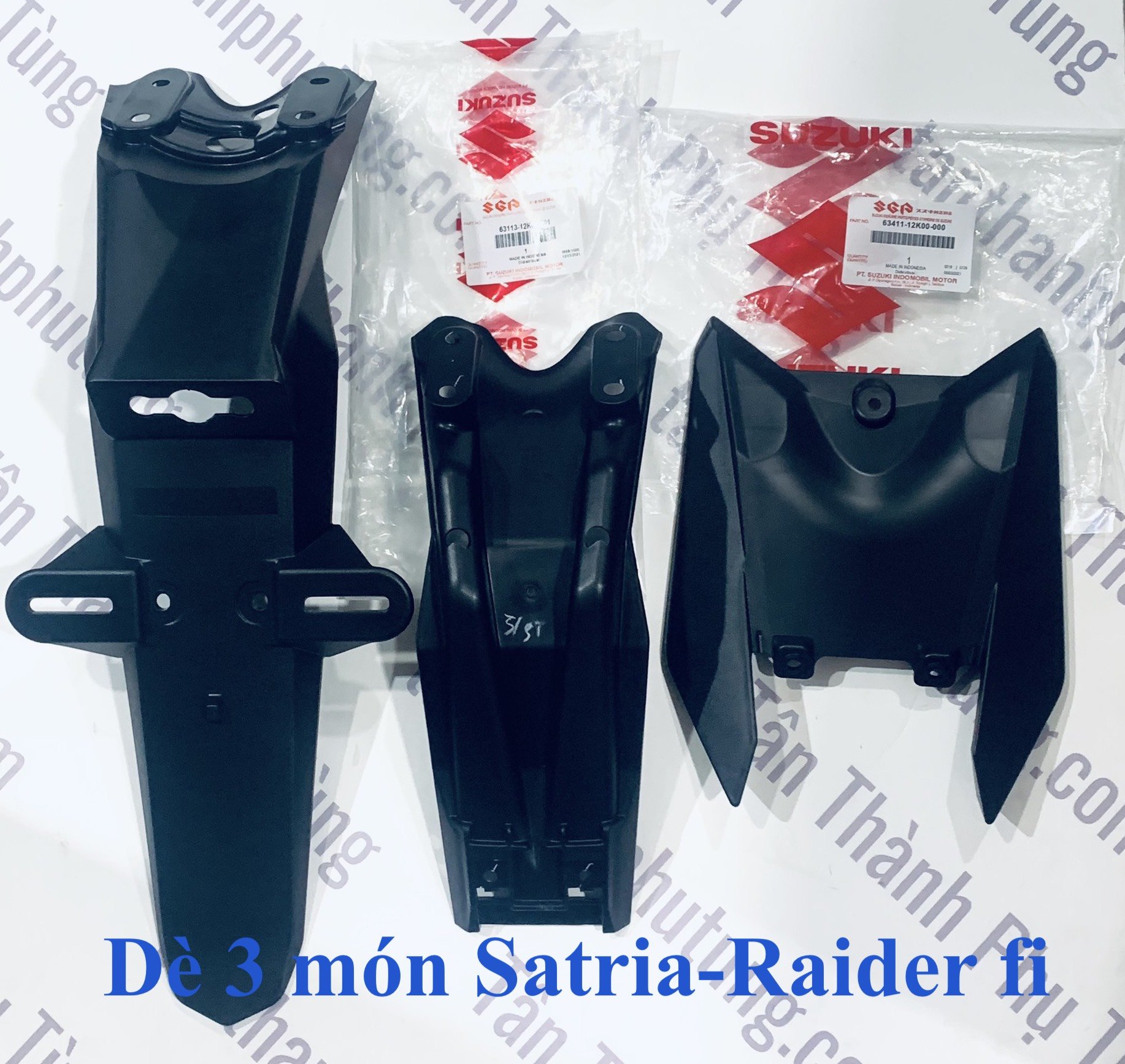 Bộ dè sau 3 món Satria- Raider fi chính hãng