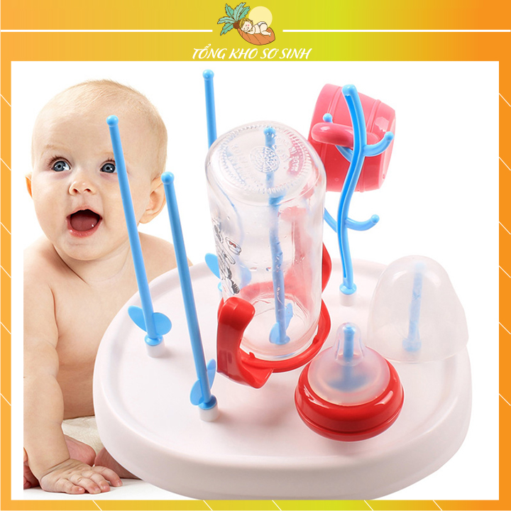 Giá úp bình sữa không nắp, dạng cây, gấp gọn tiện lợi cho mẹ ,khay úp bình sữa, úp bình đa năng, kệ úp bình sữa cho bé, kệ úp cốc đa năng, giá úp cốc , giá phơi bình sữa núm ti cho bé