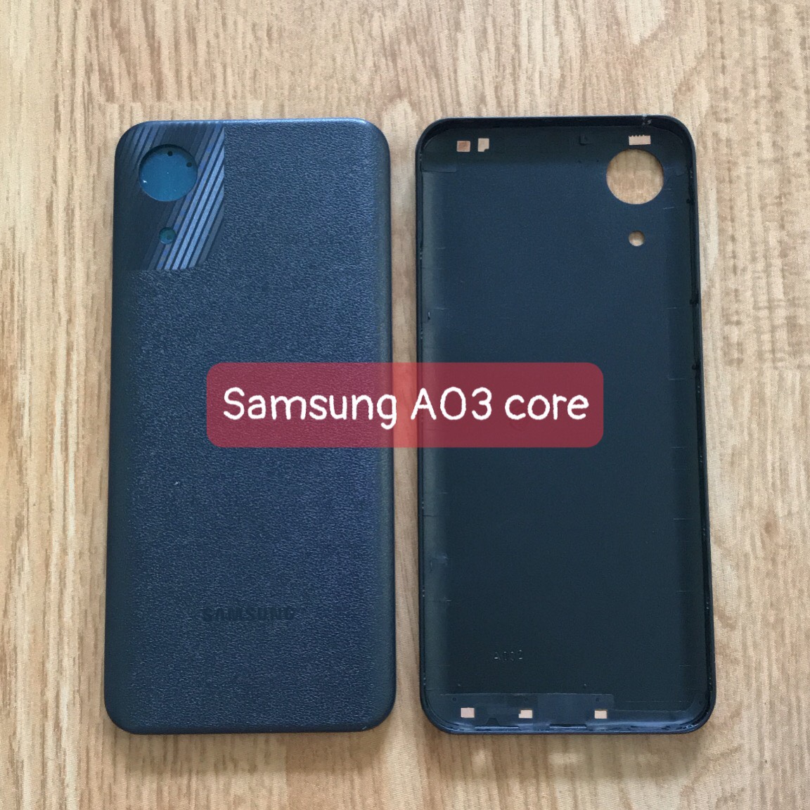 Nắp lưng samsung A03 core có kèm nút bấm