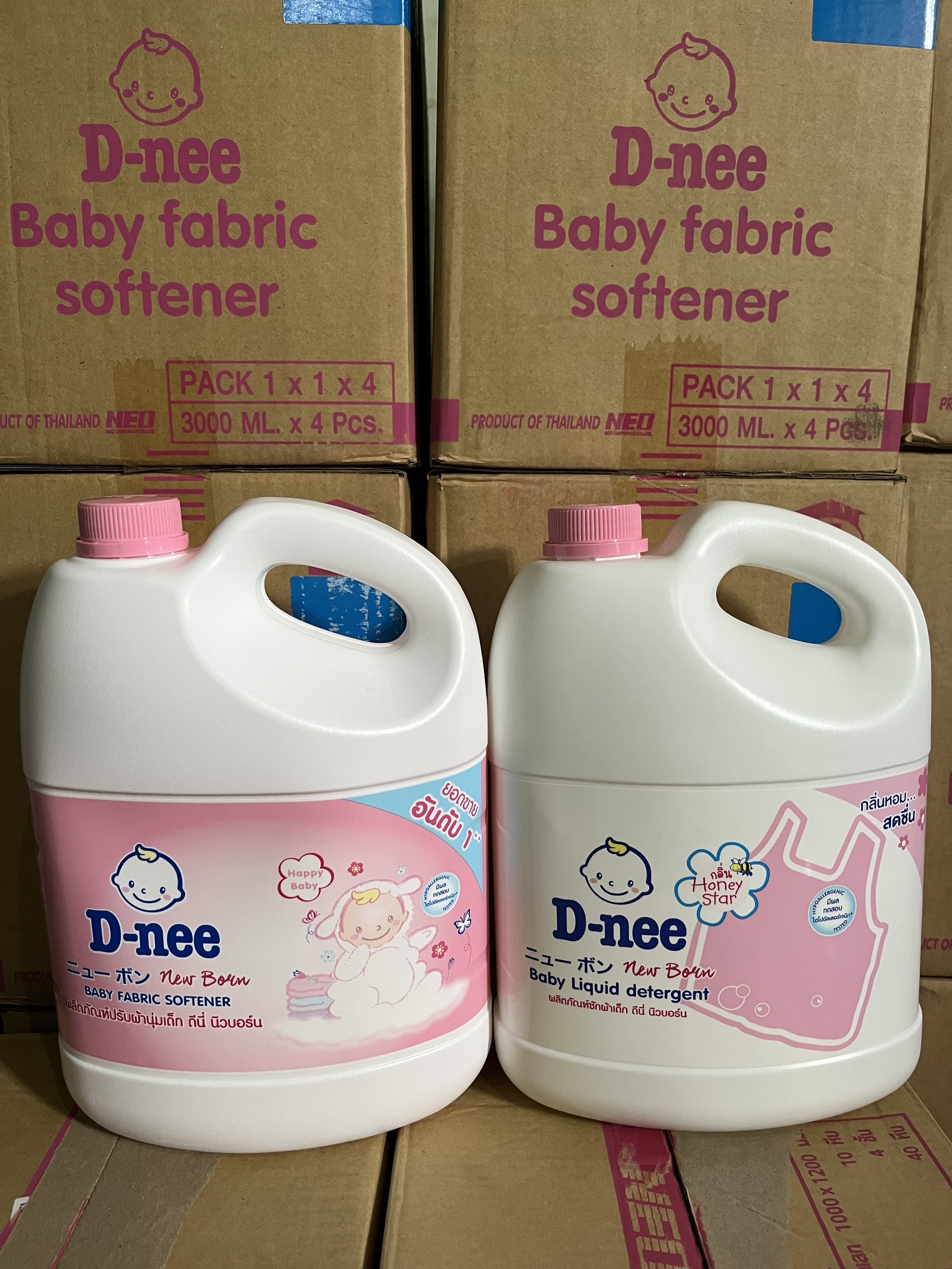 (SGT) Combo Nước giặt và nước xã DNEE - (1 Can giặt + 1 Can xã) - Hàng Thái Lan