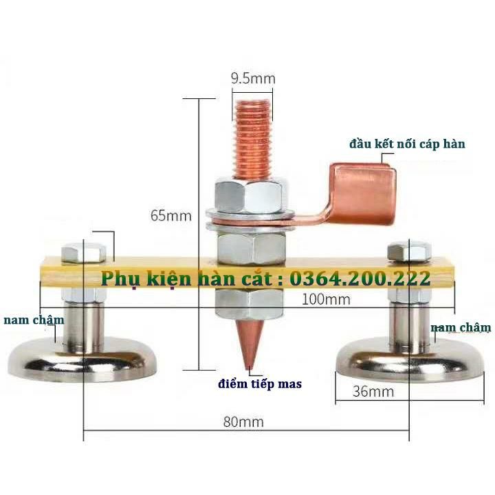 [HCM]Kẹp Mas nam châm đôi (loại 2 cục hít)