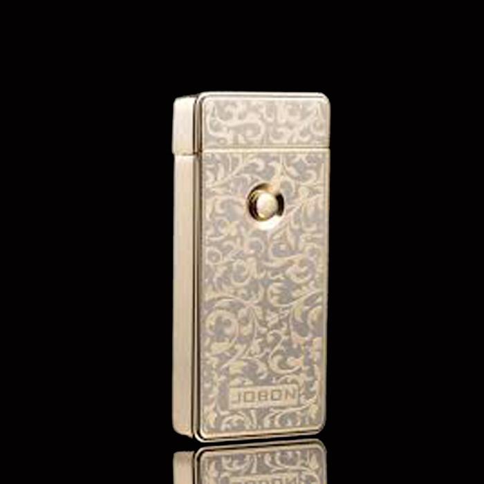 Bật Lửa Hoa Văn Sạc USB Jobon 308 (Vàng).