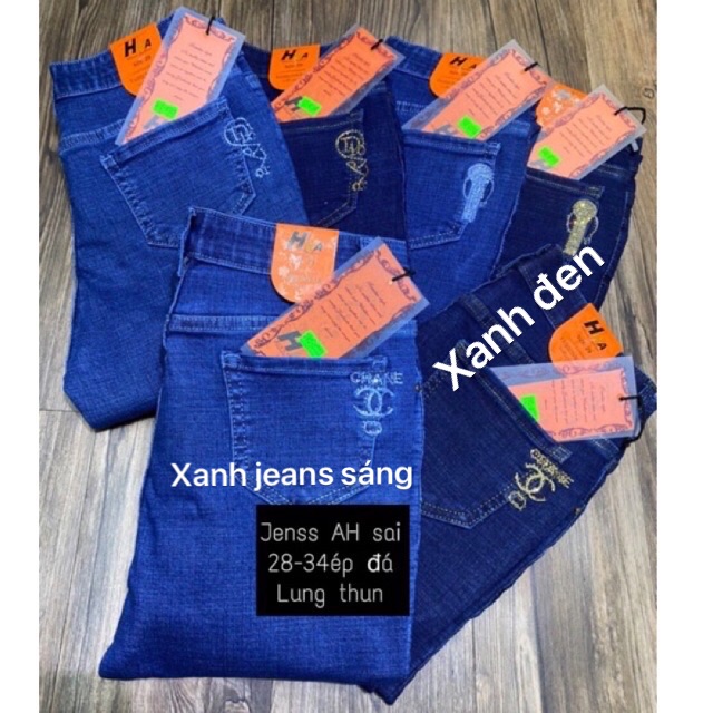 Quần jeans nữ lưng thun siêu co giãn